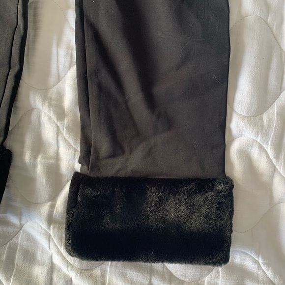 Unworn Faux Fur Cuffed-Hem Trousers - Picture 8 of 8